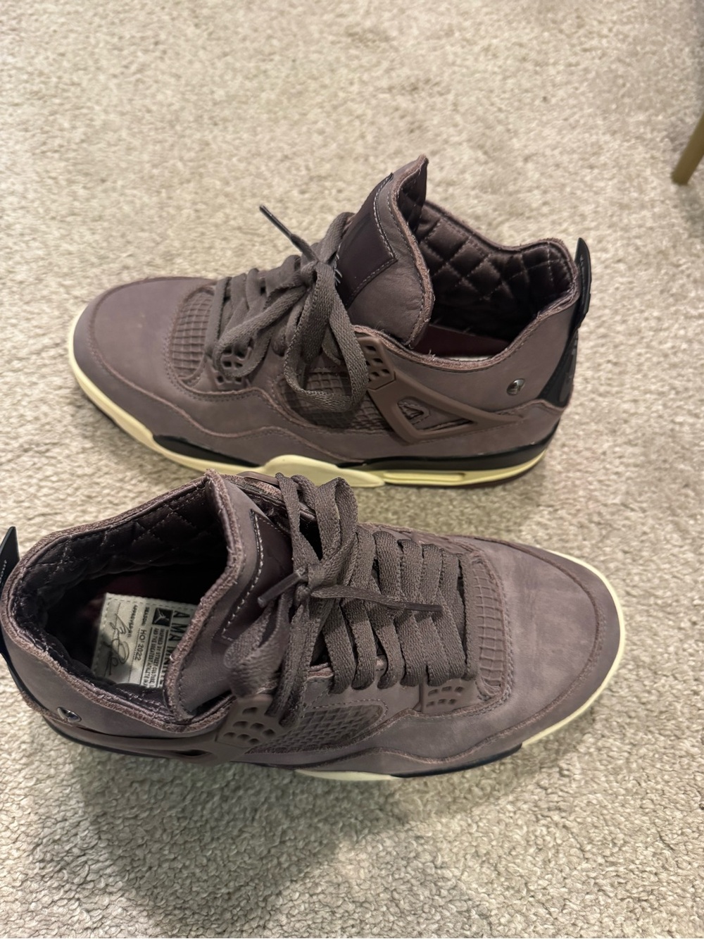 Jordan 4 Retro SP (Mens 6.5 Womens 8) A Ma Maniere Violet Ore Black Dark Mocha - Picture 8 of 9